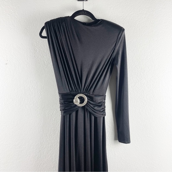 Bronx and Banco Starlight Cut Out Maxi Dress Black Size XS Formal Evening - Picture 3 of 10